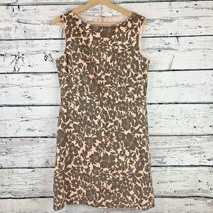 Nine West Sheath Dress‎ [Size S/M] Sleeveless Floral Print Zipper Back Stretch